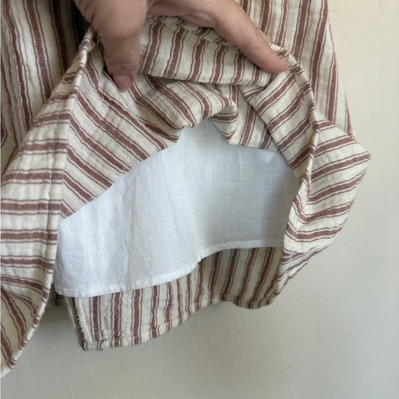 Every Women’s Striped Cotton Dolman Sleeve Boho Flowy Dress Striped Cream Medium - Picture 4 of 10